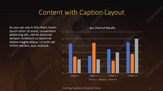 Content with Caption presentation slide layout
