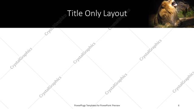 Title Only presentation slide layout