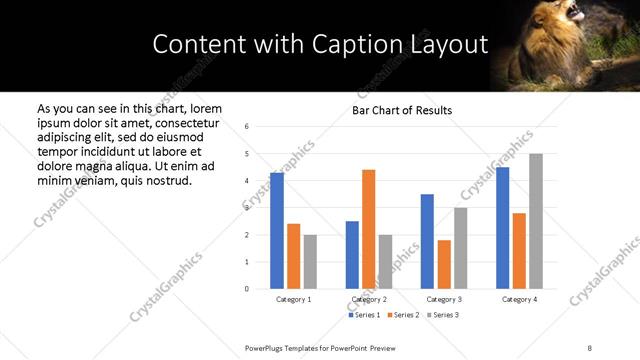 Content with Caption presentation slide layout
