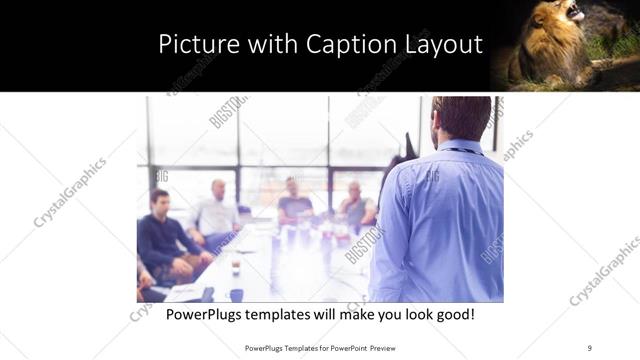 Picture with Caption presentation slide layout