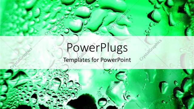  Presentation with liquid - A liquid background with drops and place for texts