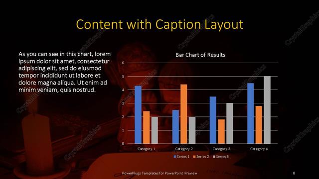 Content with Caption presentation slide layout