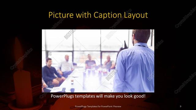 Picture with Caption presentation slide layout