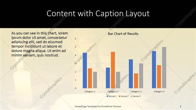 Content with Caption presentation slide layout