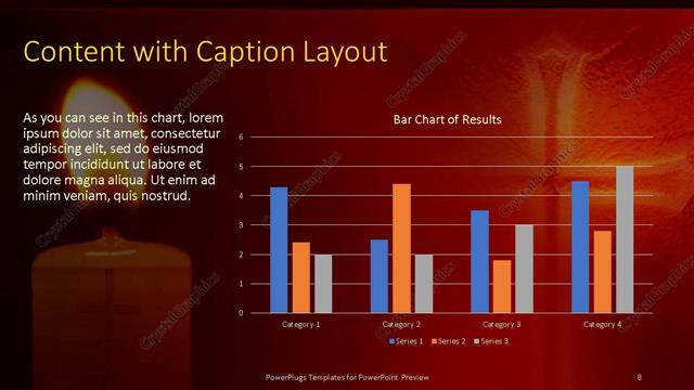 Content with Caption presentation slide layout