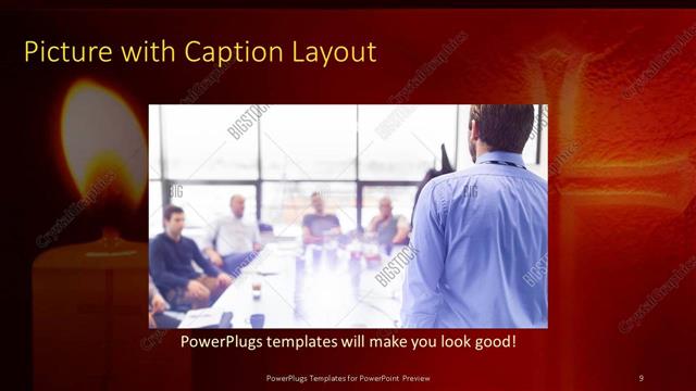 Picture with Caption presentation slide layout