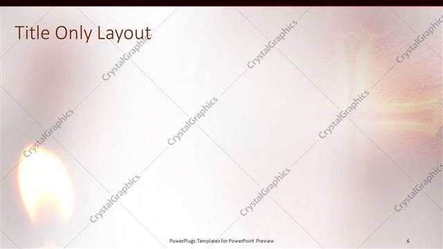 Title Only presentation slide layout