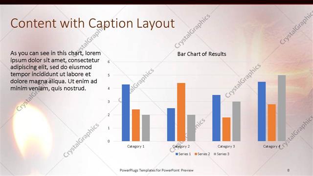 Content with Caption presentation slide layout