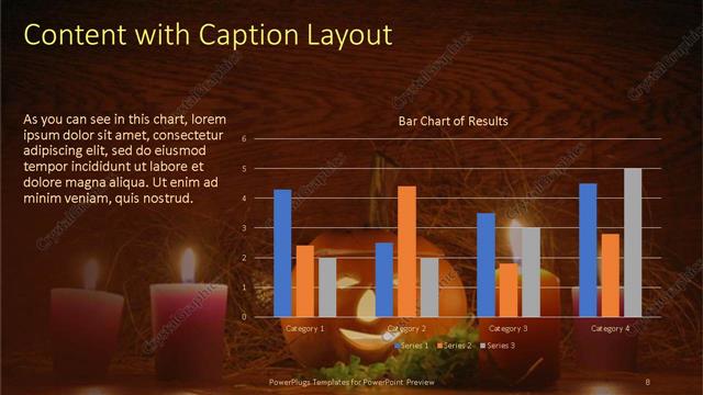 Content with Caption presentation slide layout