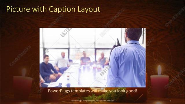Picture with Caption presentation slide layout