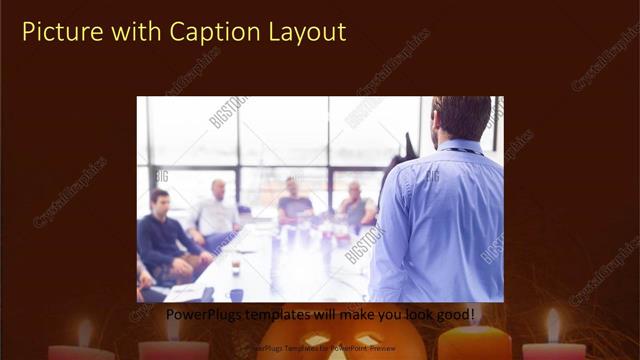 Picture with Caption presentation slide layout