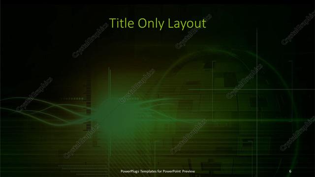 Title Only presentation slide layout