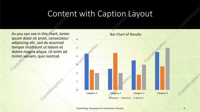 Content with Caption presentation slide layout