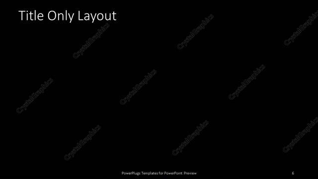 Title Only presentation slide layout