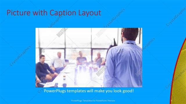 Picture with Caption presentation slide layout