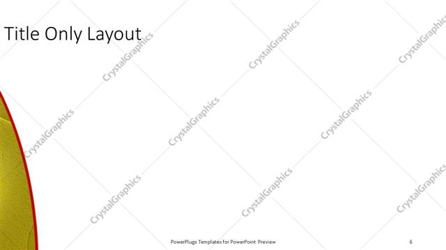 Title Only presentation slide layout