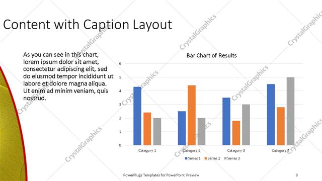 Content with Caption presentation slide layout
