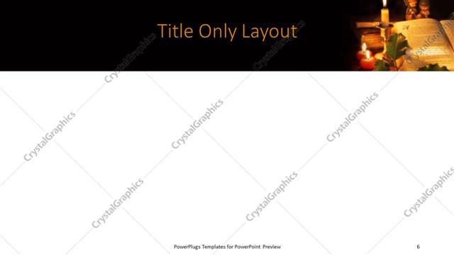 Title Only presentation slide layout