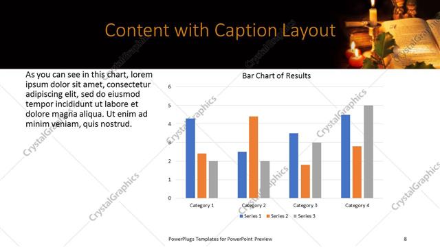 Content with Caption presentation slide layout