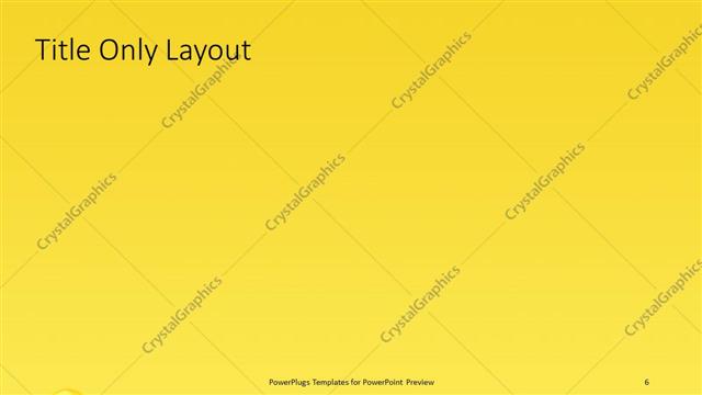 Title Only presentation slide layout