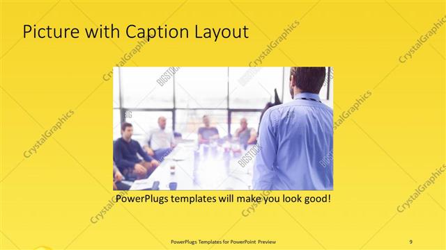 Picture with Caption presentation slide layout