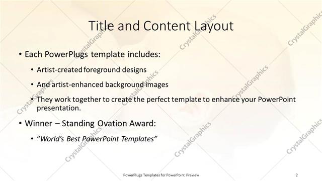 Title and Content presentation slide layout