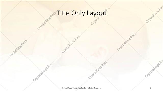 Title Only presentation slide layout