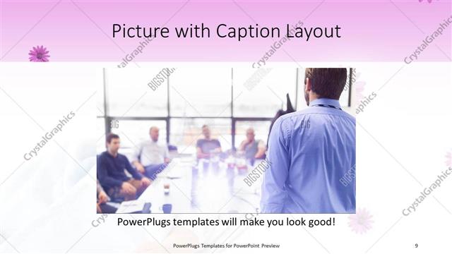 Picture with Caption presentation slide layout