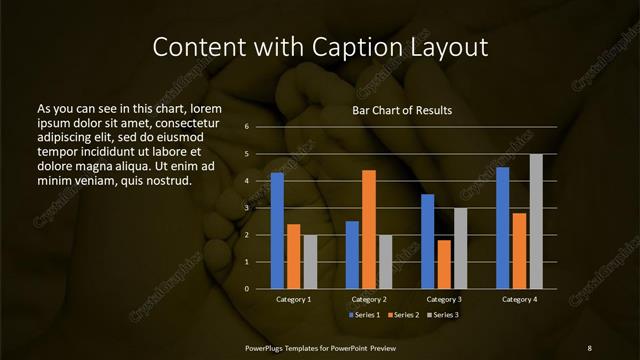 Content with Caption presentation slide layout