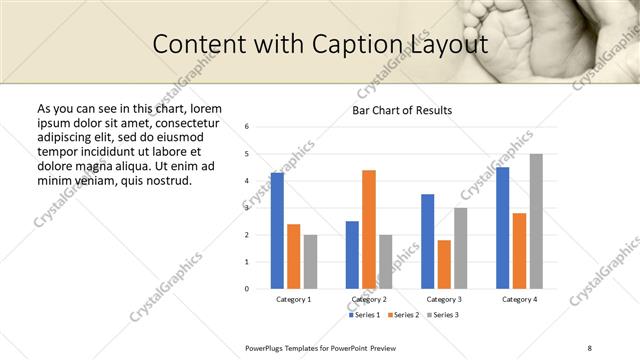 Content with Caption presentation slide layout