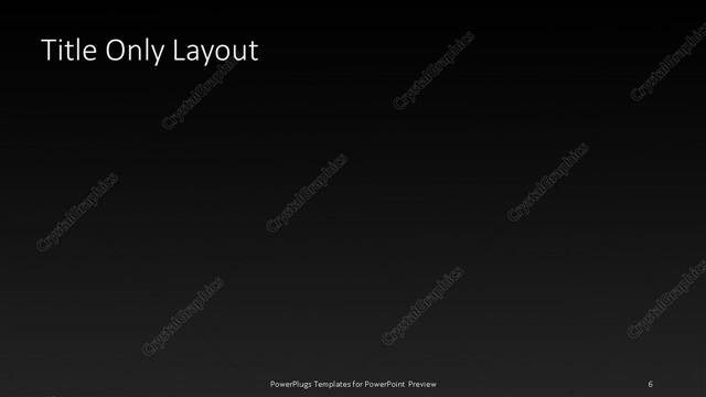 Title Only presentation slide layout