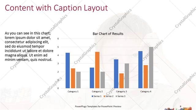 Content with Caption presentation slide layout