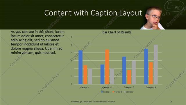 Content with Caption presentation slide layout