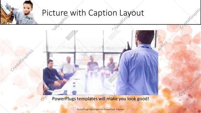 Picture with Caption presentation slide layout