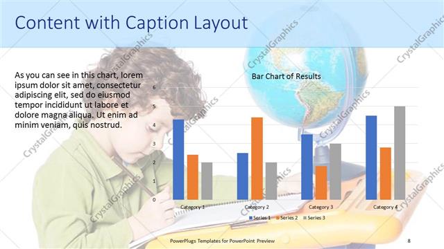 Content with Caption presentation slide layout