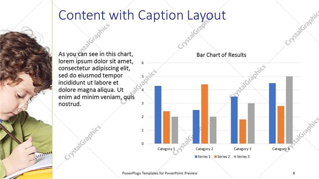 Content with Caption presentation slide layout