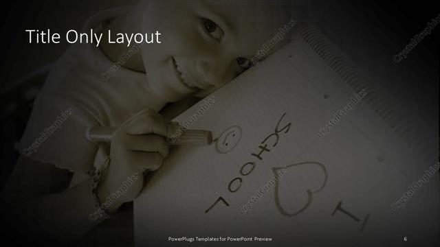 Title Only presentation slide layout