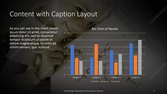 Content with Caption presentation slide layout