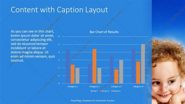 Content with Caption presentation slide layout