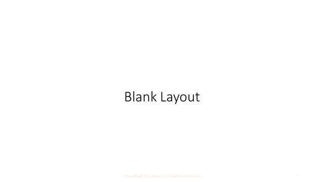 Blank presentation slide layout
