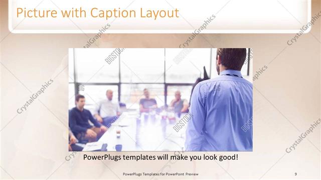 Picture with Caption presentation slide layout