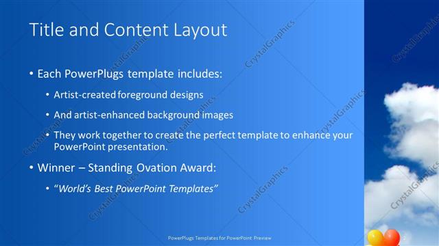 Title and Content presentation slide layout