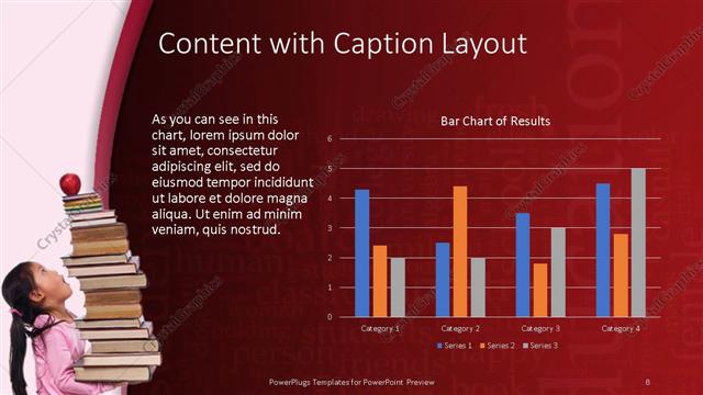Content with Caption presentation slide layout
