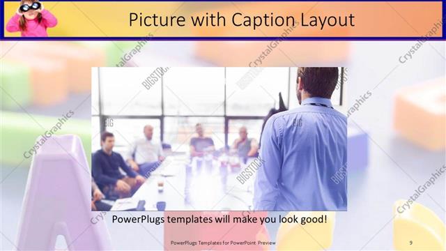 Picture with Caption presentation slide layout