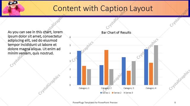 Content with Caption presentation slide layout