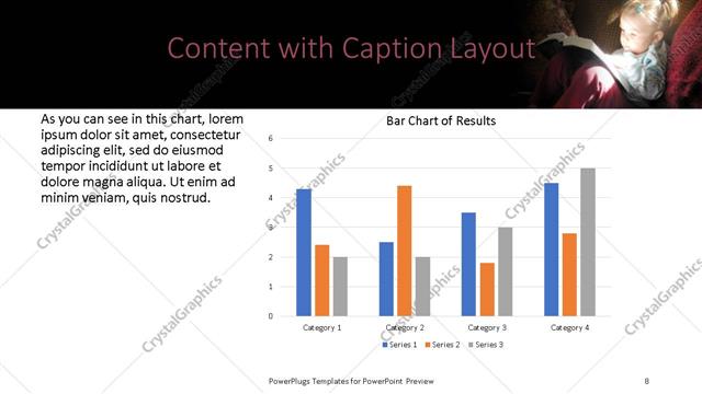 Content with Caption presentation slide layout