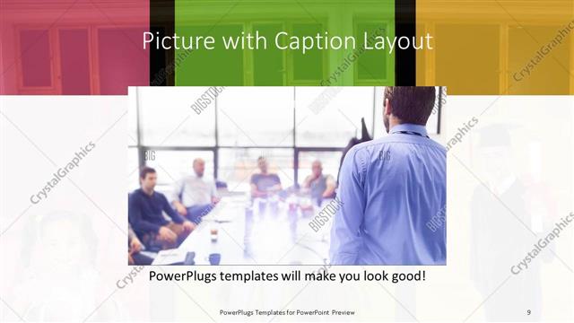 Picture with Caption presentation slide layout