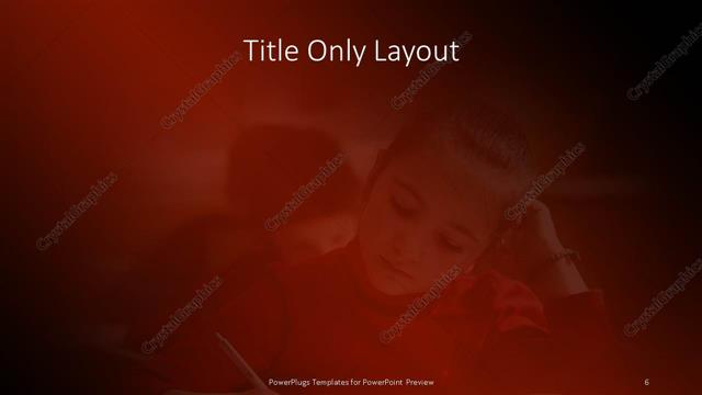 Title Only presentation slide layout
