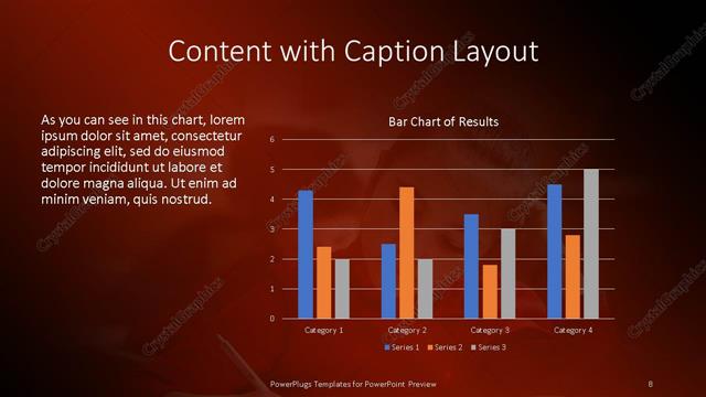 Content with Caption presentation slide layout