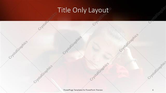 Title Only presentation slide layout